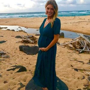 Show Me Tour Mimu Teal Maxi Dress